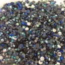 Bügelelemente Mix Blau Grün, 2-6mm - 2500Stk